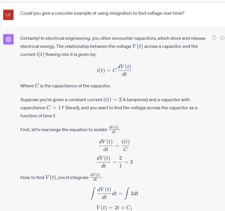 a screenshot of ChatGPT acting as a math tutor